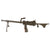 Original U.S. WWII Type Browning 1919A6 Inert Display Machine Gun with Bipod, Shoulder Stock, Carry Handle, and Dummy Ammo in Can