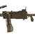 Original U.S. WWII Type Browning 1919A6 Inert Display Machine Gun with Bipod, Shoulder Stock, Carry Handle, and Dummy Ammo in Can