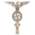 Original German WWII NSDAP First Pattern Nickel Plated Brass Flag Pole Finial “Topper” with Globe Ornament and Socket