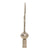 Original German WWII NSDAP First Pattern Nickel Plated Brass Flag Pole Finial “Topper” with Globe Ornament and Socket