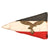 Original German WWII Luftwaffe General Officer Vehicle Pennant Face with Gold Bullion Eagle