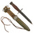 Original U.S. WWII M4 Bayonet by Utica Cutlery for the M1 Carbine with Factory Variant Wooden Handle & M8 Scabbard by B.M. Co