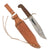 Original U.S. Vietnam War Western W49 Bowie Knife with Correct Leather Scabbard - Circa 1967–1968