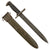 Original U.S. WWII M1 Garand 10 inch Bayonet by American Fork & Hoe with M7 Scabbard - Named Original Items