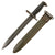 Original U.S. WWII M1 Garand 10 inch Bayonet by American Fork & Hoe with M7 Scabbard - Named Original Items