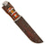 Original U.S. WWII Navy Named Modified KA-BAR Knife with Stacked Transparent Grip & USN Sheath Original Items