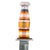Original U.S. WWII Navy Named Modified KA-BAR Knife with Stacked Transparent Grip & USN Sheath Original Items