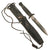 Original U.S. Post-Vietnam War Era Gerber Guardian II Combat Knife by R.W. Loveless in Sheath - Interesting Rune Handle Inscriptions Original Items