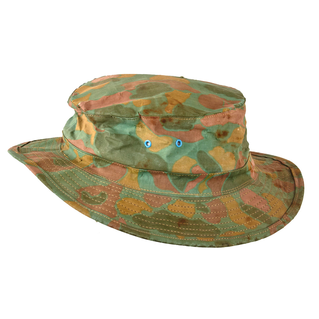 Original U.S. WWII USMC Frogskin Camouflage Foul Weather Hat - Casper ...