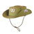 Original U.S. Vietnam War US Army Incountry-Made “Cowboy” Bush Hat with Thai Ranger Insignia & Theater-Made Guam & Udorn Scrolls - Size 54