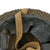 Original Canadian WWII MkII Brodie Steel Helmet in Large Size with Painted Unit Flash and Australian-Made Field Dressing - Dated 1941