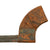 Original U.S. Civil War Springfield .58 Caliber Rifled Musket Model 1855 Socket Bayonet with Early Two-Rivet Scabbard