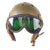 Original U.S. WWII M38 Tanker Helmet by Rawlings with M-1944 Goggles