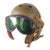 Original U.S. WWII M38 Tanker Helmet by Rawlings with M-1944 Goggles