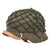 Original West German Bundesgrenzschutz M1953 M53 Steel Helmet with Net & Complete Liner - Size 60