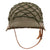 Original West German Bundesgrenzschutz M1953 M53 Steel Helmet with Net & Complete Liner - Size 60