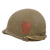 Original U.S. Cold War Era 28th Infantry Division Captain’s Rear Seam Swivel Bale M1 Helmet with Updated MSA Liner