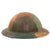 Original U.S. WWI “Old Hickory” 30th Division Camouflage-Painted M1917 Doughboy Helmet with Vertical Insignia