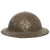 Original U.S. WWI M1917 4th Division Doughboy Helmet with Painted Insignia & Detached Liner - Ivy Division