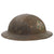Original U.S. WWI M1917 4th Division Doughboy Helmet with Painted Insignia & Detached Liner - Ivy Division