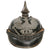 Original Imperial German WWI Prussian EM/NCO Infantry M1915 Pickelhaube Spiked Helmet with Cockades - Dated 1915 Original Items