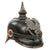 Original Imperial German WWI Prussian EM/NCO Infantry M1915 Pickelhaube Spiked Helmet with Cockades - Dated 1915 Original Items