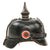 Original Imperial German WWI Prussian EM/NCO Infantry M1915 Pickelhaube Spiked Helmet with Cockades - Dated 1915 Original Items