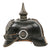 Original Imperial German WWI Prussian EM/NCO Infantry M1915 Pickelhaube Spiked Helmet with Cockades - Dated 1915 Original Items