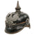 Original Imperial German WWI Prussian EM/NCO Infantry M1915 Pickelhaube Spiked Helmet with Cockades - Dated 1915 Original Items