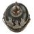 Original Imperial German WWI Prussian EM/NCO Infantry M1915 Pickelhaube Spiked Helmet with Cockades - Dated 1915 Original Items