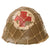 Original WWII Thailand Medic-Painted Combat Helmet with Net - Converted Japanese Type 90 Helmet Original Items