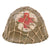 Original WWII Thailand Medic-Painted Combat Helmet with Net - Converted Japanese Type 90 Helmet Original Items