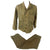 Original U.S. WWII Airborne Army 2nd Model HBT Herringbone Twill Uniform Jacket & Trousers with Paratrooper Wings Drawn on Back of Jacket Original Items