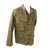 Original U.S. WWII Airborne Army 2nd Model HBT Herringbone Twill Uniform Jacket & Trousers with Paratrooper Wings Drawn on Back of Jacket Original Items