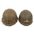 Original U.S. WWII Schlueter Front-Seam Swivel-Bale M1 Helmet with Westinghouse Liner and Period Helmet Net