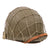 Original U.S. WWII Schlueter Front-Seam Swivel-Bale M1 Helmet with Westinghouse Liner and Period Helmet Net