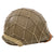Original U.S. WWII Schlueter Front-Seam Swivel-Bale M1 Helmet with Westinghouse Liner and Period Helmet Net