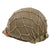 Original U.S. WWII Schlueter Front-Seam Swivel-Bale M1 Helmet with Westinghouse Liner and Period Helmet Net