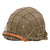 Original U.S. WWII Schlueter Front-Seam Swivel-Bale M1 Helmet with Westinghouse Liner and Period Helmet Net