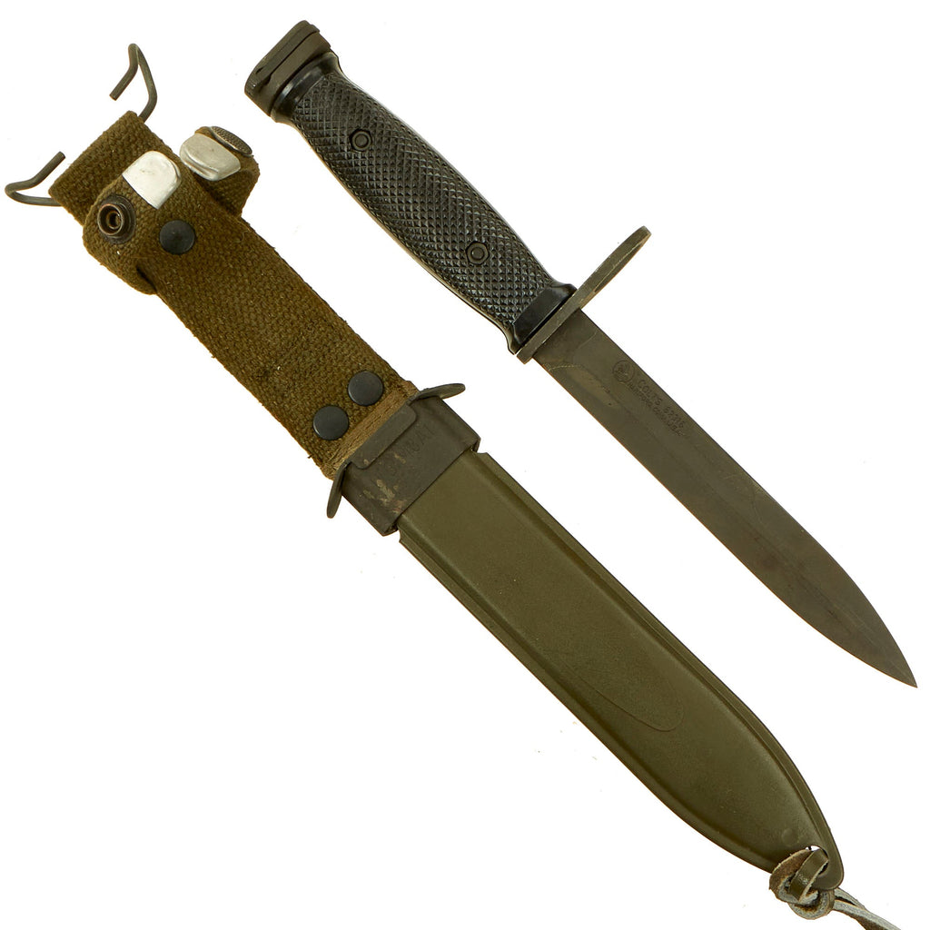 Original West German Cold War Era U.S. M7 Bayonet With Scabbard Licensed By Colt For Carl Eickhorn Production - Unissued Original Items