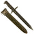 Original U.S. WWII M1 Garand Cut Down 10 inch Bayonet by Union, Fork & Hoe with M7 Scabbard - Dated 1943 Original Items