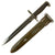 Original U.S. WWII M1 Garand Cut Down 10 inch Bayonet by Union, Fork & Hoe with M7 Scabbard - Dated 1943 Original Items