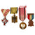 Original WWI / WWII Era European & North American Military Medal Lot - 19 Items Total Original Items