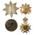 Original WWI / WWII Era European & North American Military Medal Lot - 19 Items Total Original Items