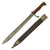 Original German WWI M1898/05 A/a Butcher Bayonet with "High Horns" by R. Stock & Co. of Berlin-Marienfelde with Leather Scabbard - Dated 1915 Original Items