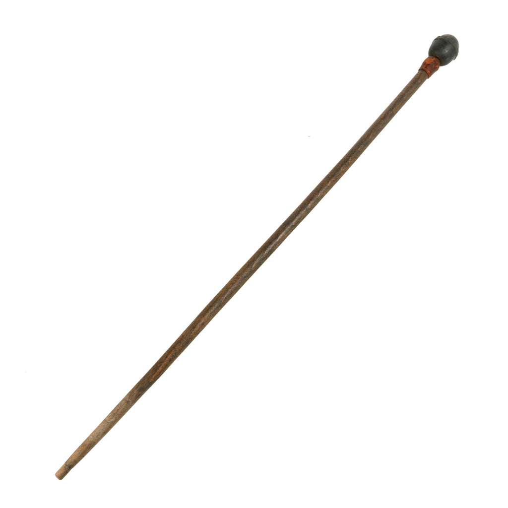Original Imperial German WWI Officer’s Swagger Stick with Inert German Egg Grenade Handle - Walking Cane Original Items