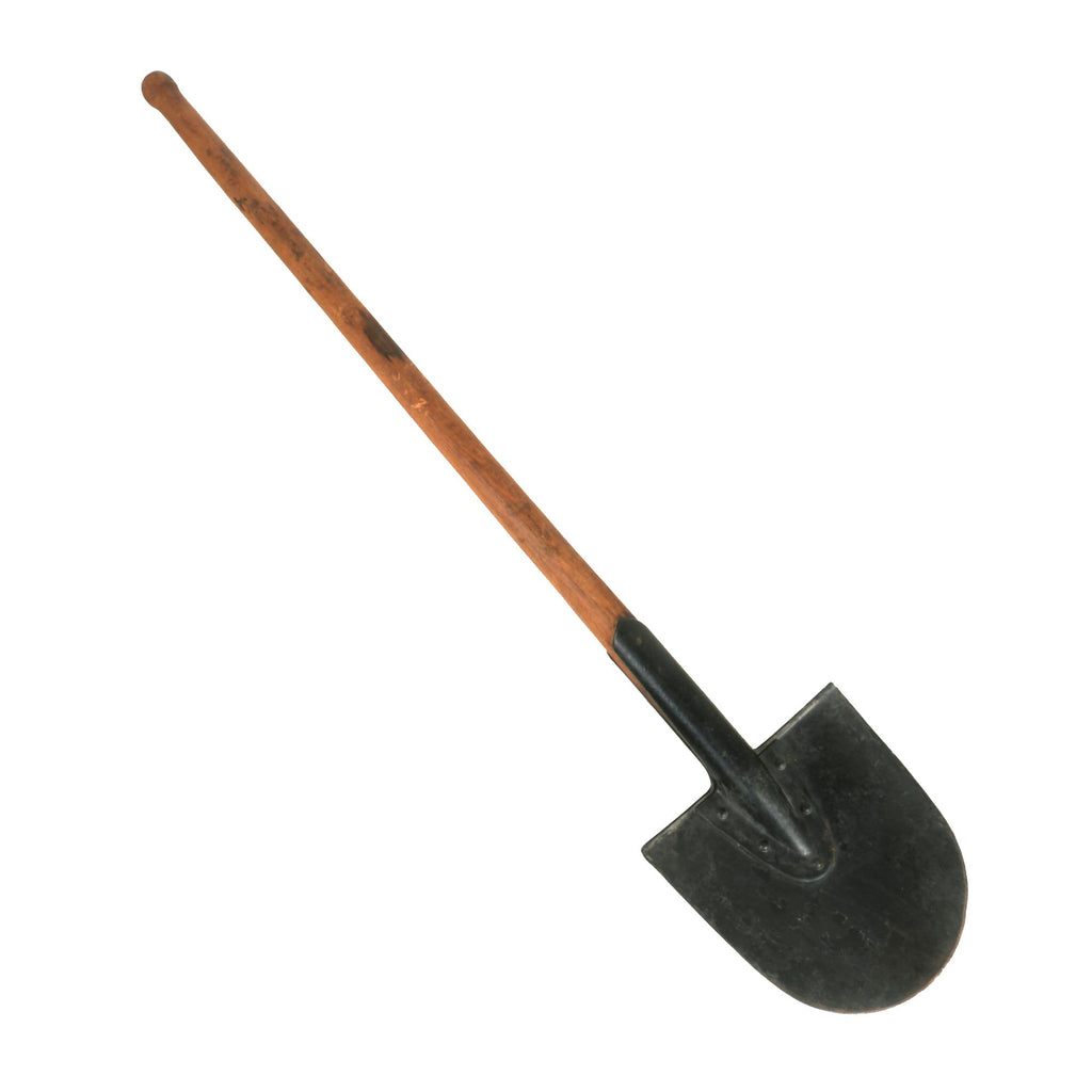 Original German WWII Pioneer Vehicle Shovel with Markings - 43 ½” Long Original Items