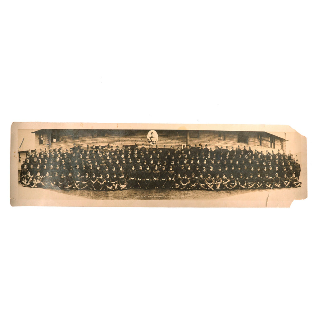 Original U.S. WWI 77th Division 306th Infantry Panoramic Signed by Future Secretary of War Robert P. Patterson - 4 x 14” Original Items