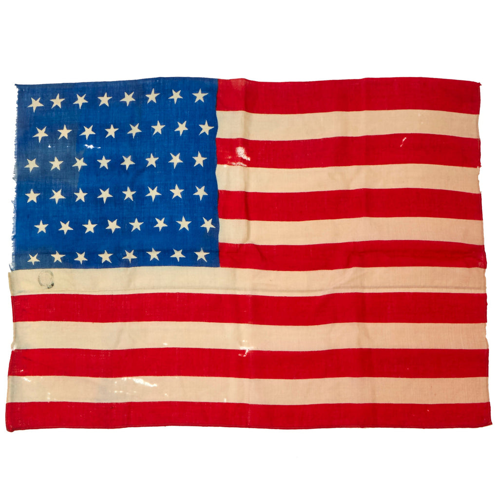 Original U.S. WWII Era French-Made 48-Star Flag with Stamp - 33 x 44” Original Items
