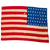 Original U.S. WWII Era French-Made 48-Star Flag with Stamp - 33 x 44” Original Items